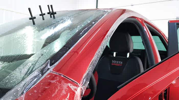 Lada Vesta оклейка пленкой